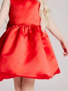 Bardot Bow Back Red Formal Dress Sz 7-8